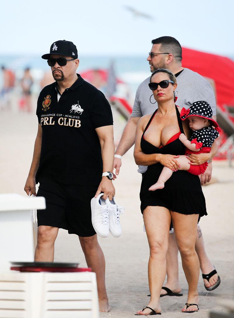 Coco Austin And Daughter Chanel Wear ADORABLE Matching Swimsuits