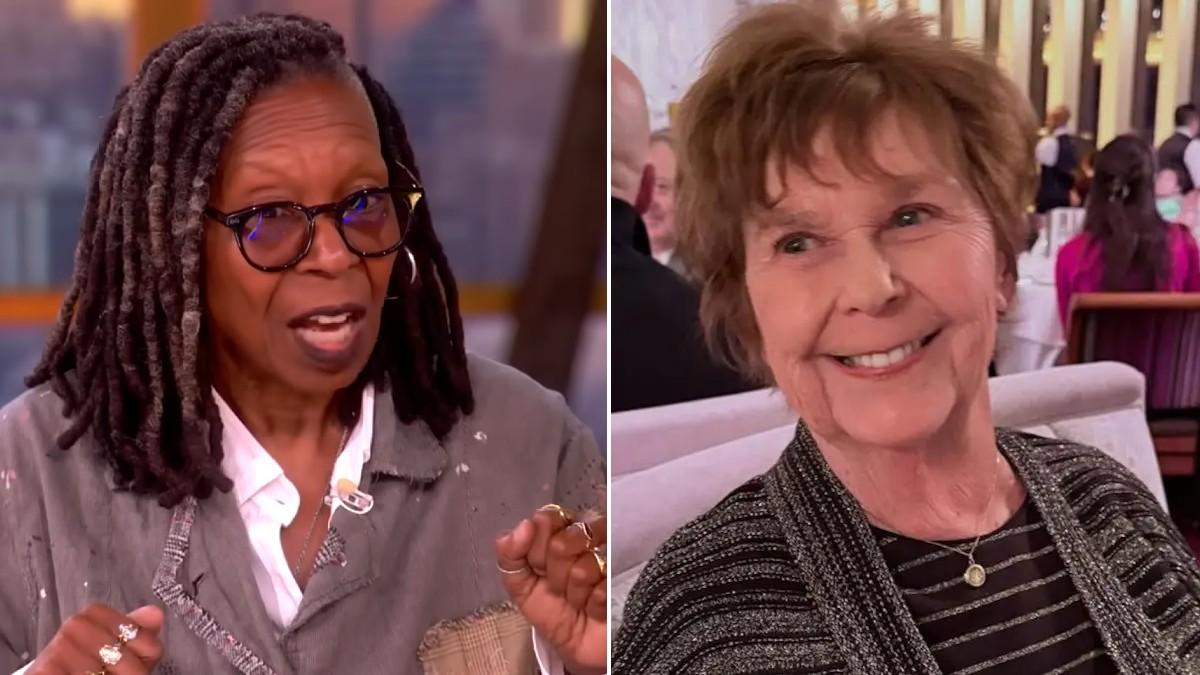 split of Whoopi Goldberg, Nancy Guthrie. 