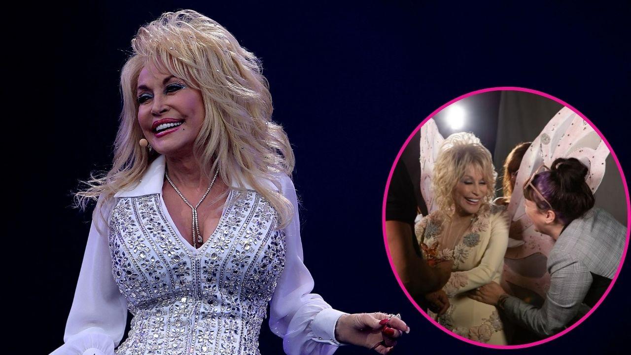 Split photo of Dolly Parton and Rebecca Seaver