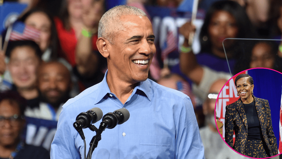 Image of Michelle Obama said her husband, Barack Obama, is a 'tough guy.'