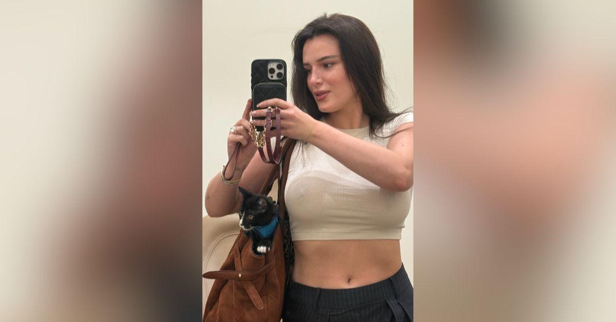 Image of Bella Thorne flaunted her curves in a crop top.