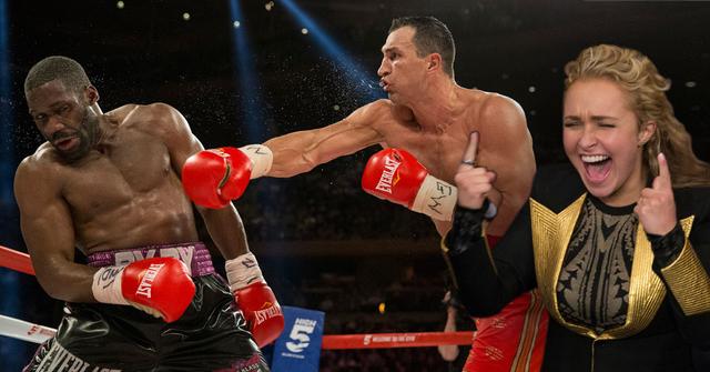 Hayden panettiere cheering klitschko