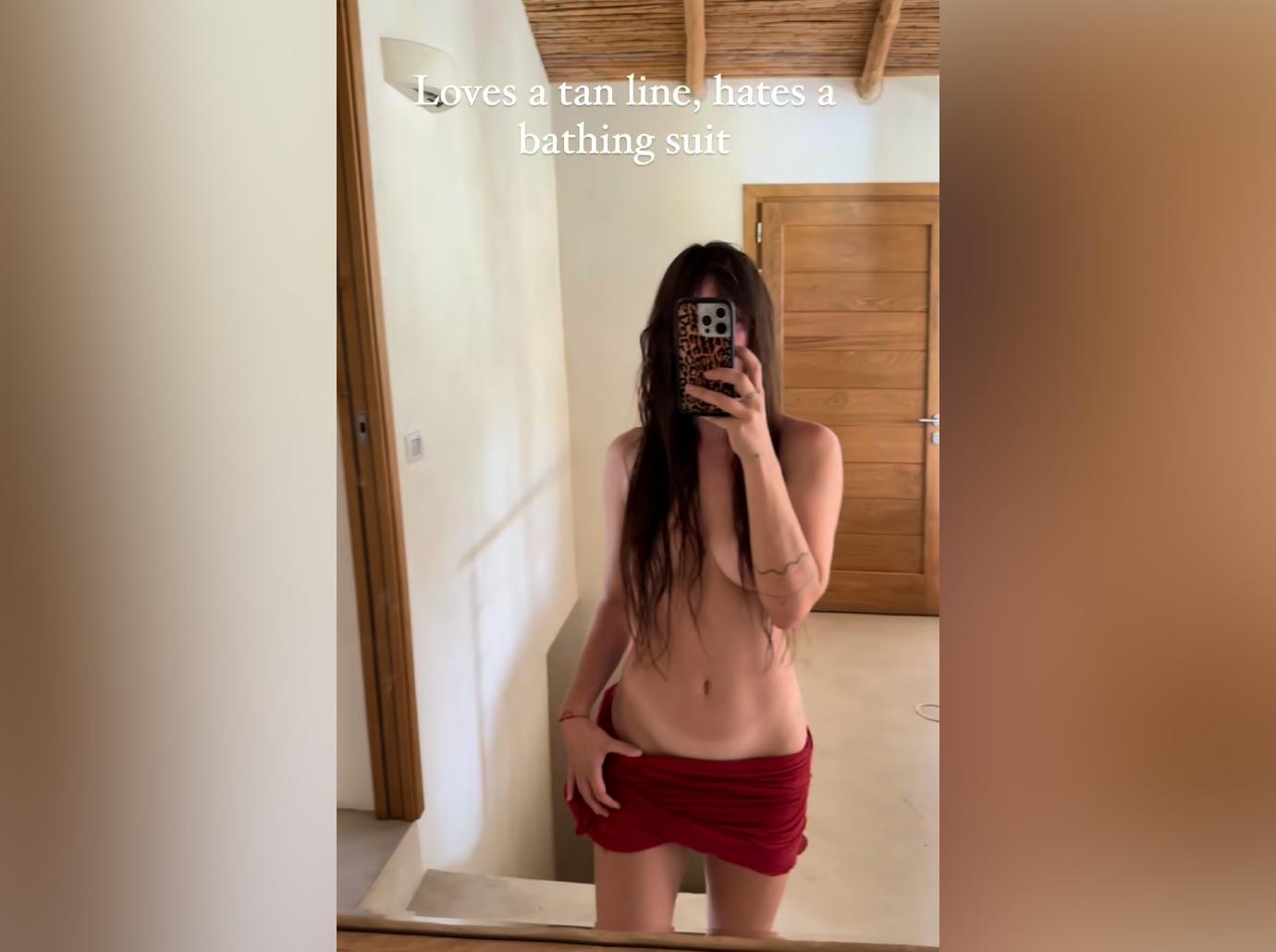 scout willis wears nothing sarong sultry instagram photos