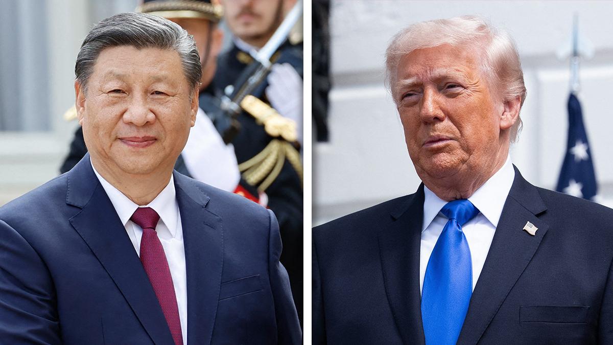 image of Donald Trump was spotted with President Xi in China. 