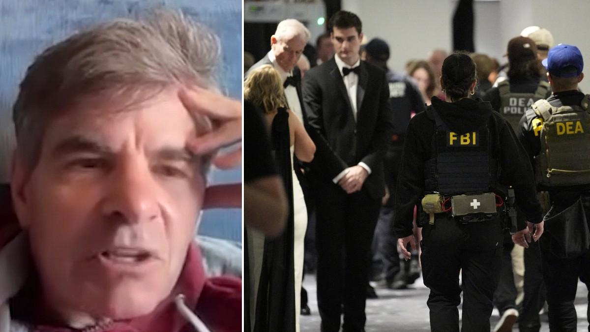 split of George Stephanopoulos / gunman