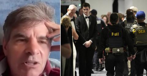 split of George Stephanopoulos / gunman