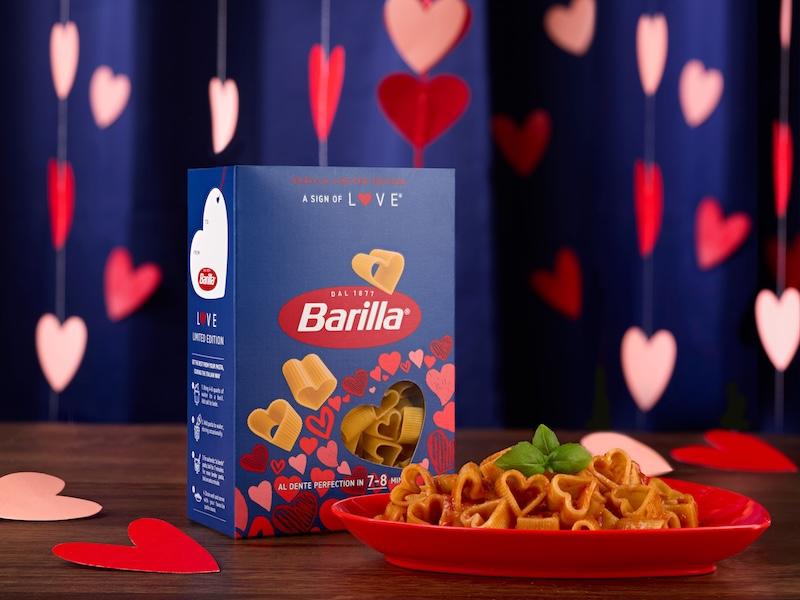 barilla love heart shaped pasta