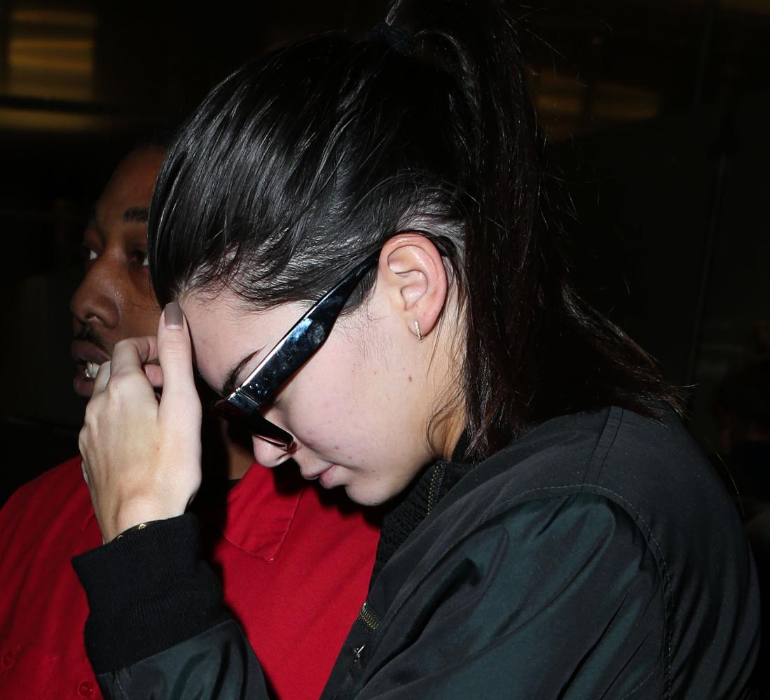 Kendall Jenner is seen at LAX Airport