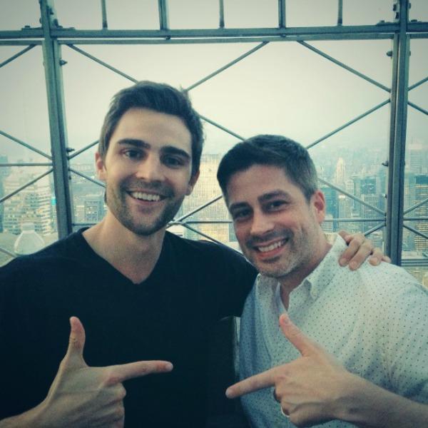 Nick Uhas and Aaron Rasmussen talk Big Brother atop the Empire State Building.