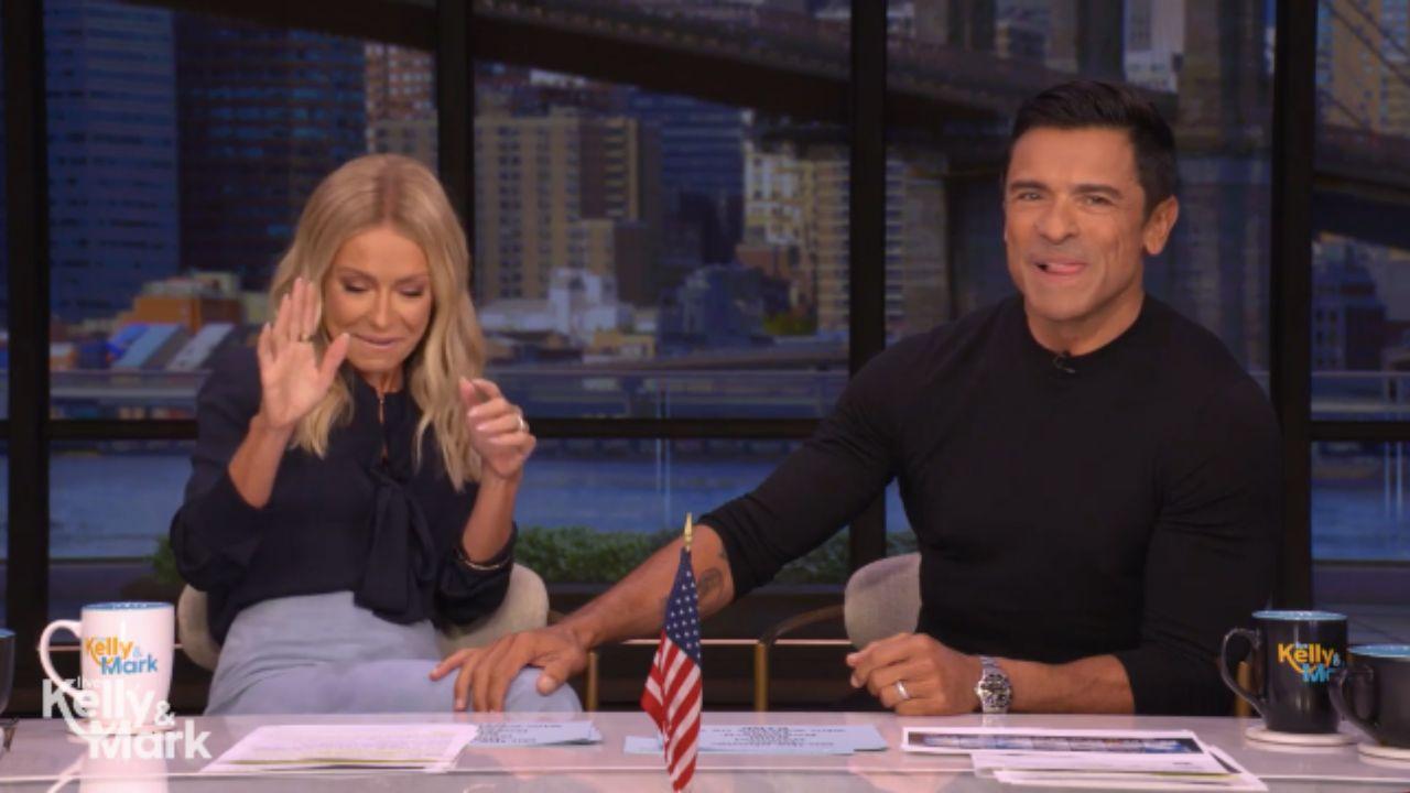Image of Kelly Ripa joked that one day her young viewers will wear 'a turtleneck up to their nose.'