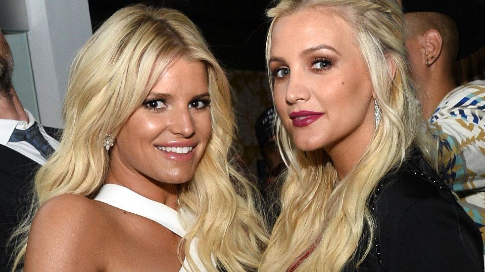 Super Skinny Jessica Simpson And Pregnant Ashlee Simpson Go On Double Date  With Husbands Eric Johnson And Evan Ross