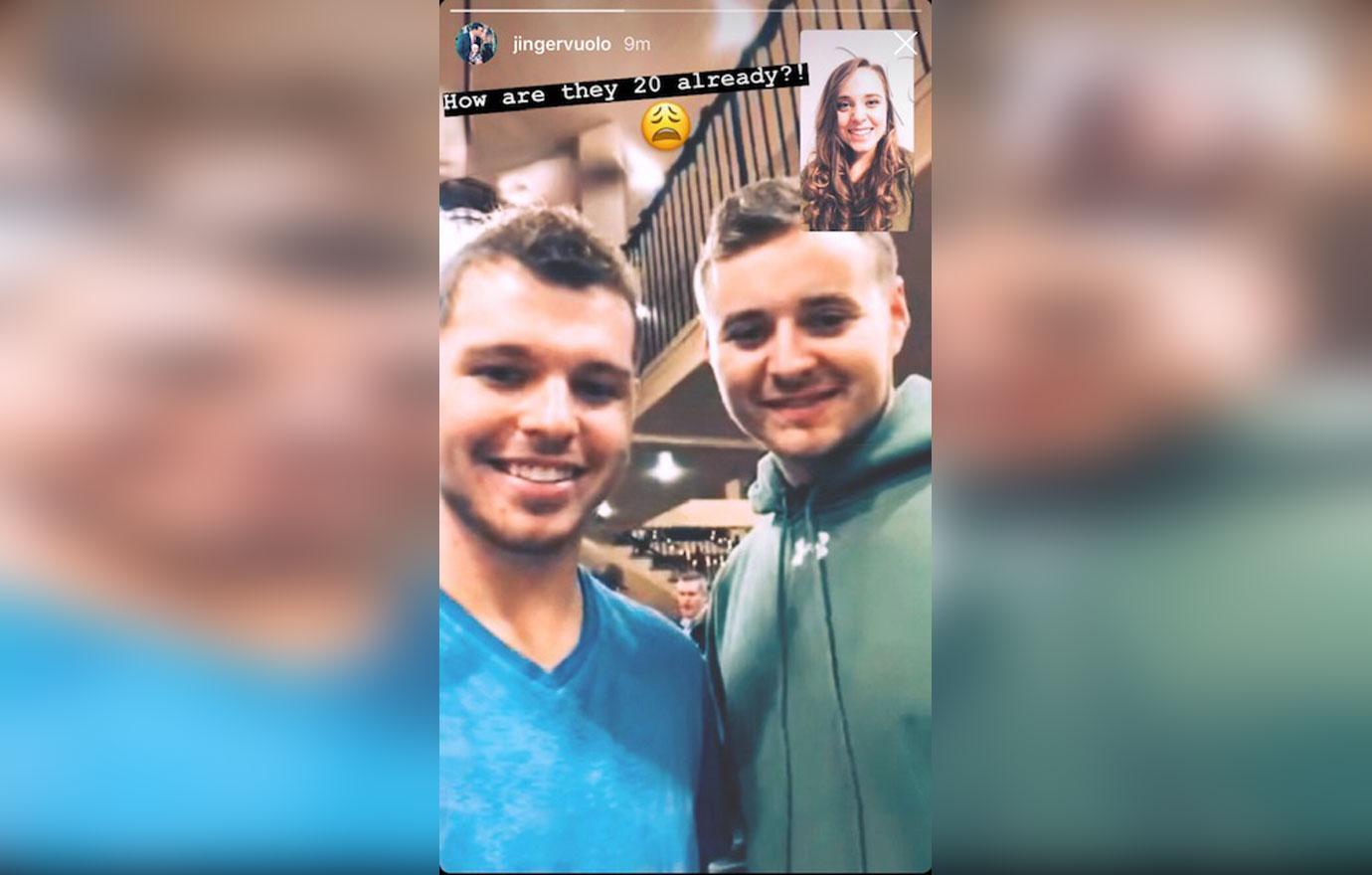 Jinger duggar facetimes twins jeremiah jedidiah 02