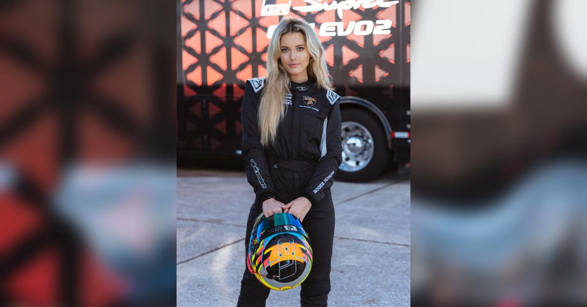 Image of the professional racecar driver is changing the narrative for women in her field.