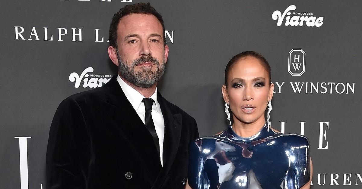 Photo of Ben Affleck and Jennifer Lopez. 