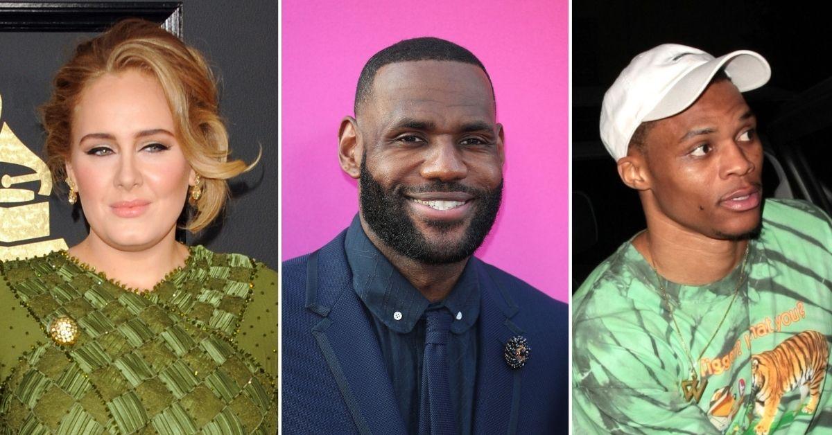 adele rich paul triple date lebron james russell westbrook wives