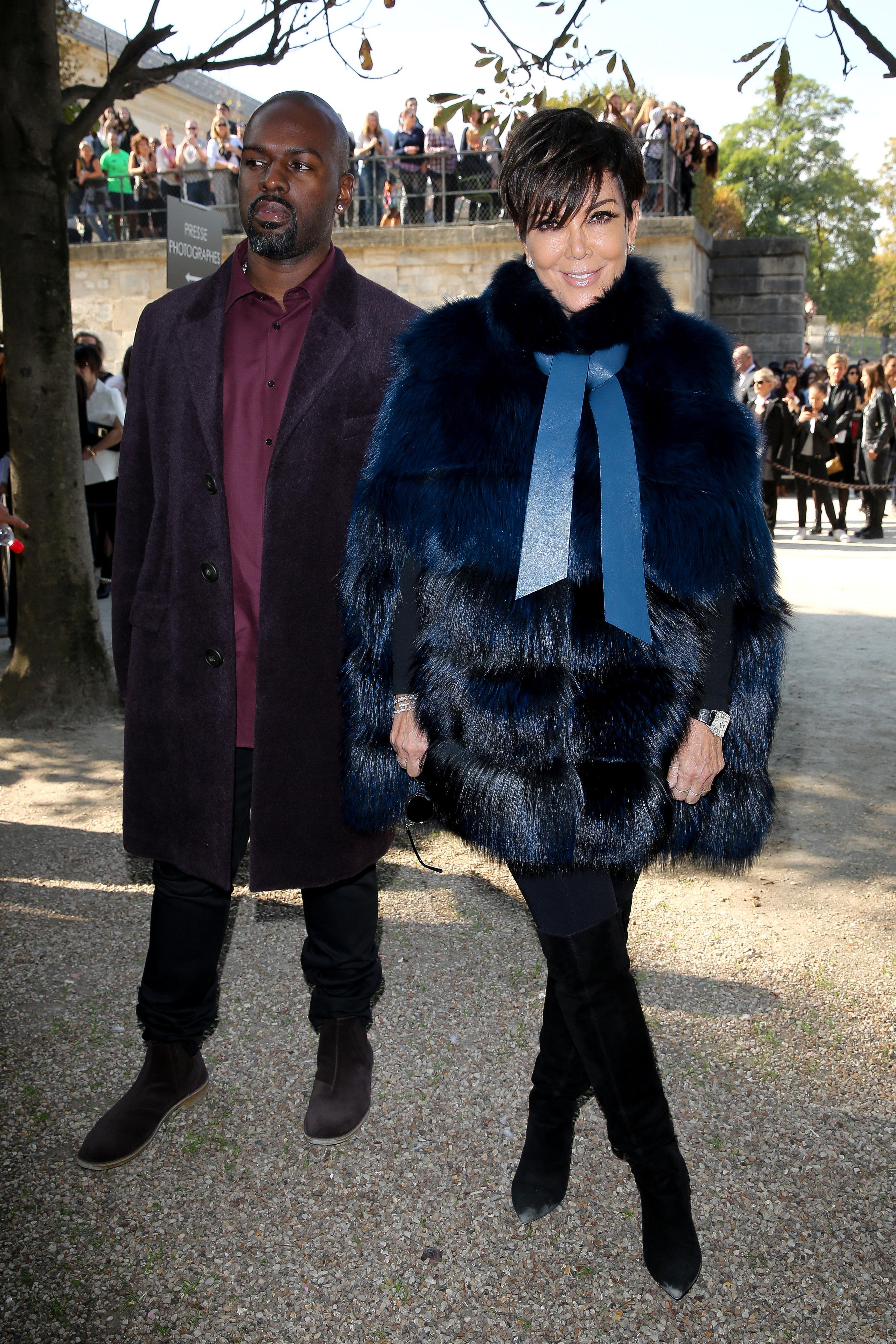 Kendall Jenner and Kris Jenner at Elie Saab&#8217;s Paris Fashion Week show