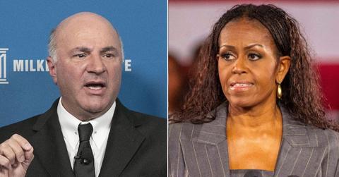 Composite photo of Kevin O'Leary and Michelle Obama