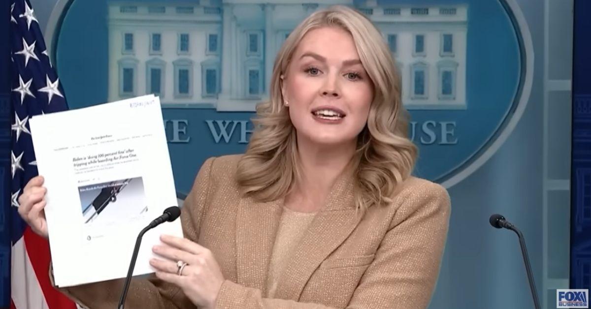 image of Karoline Leavitt called the 'NYT' article 'unequivocally false.'