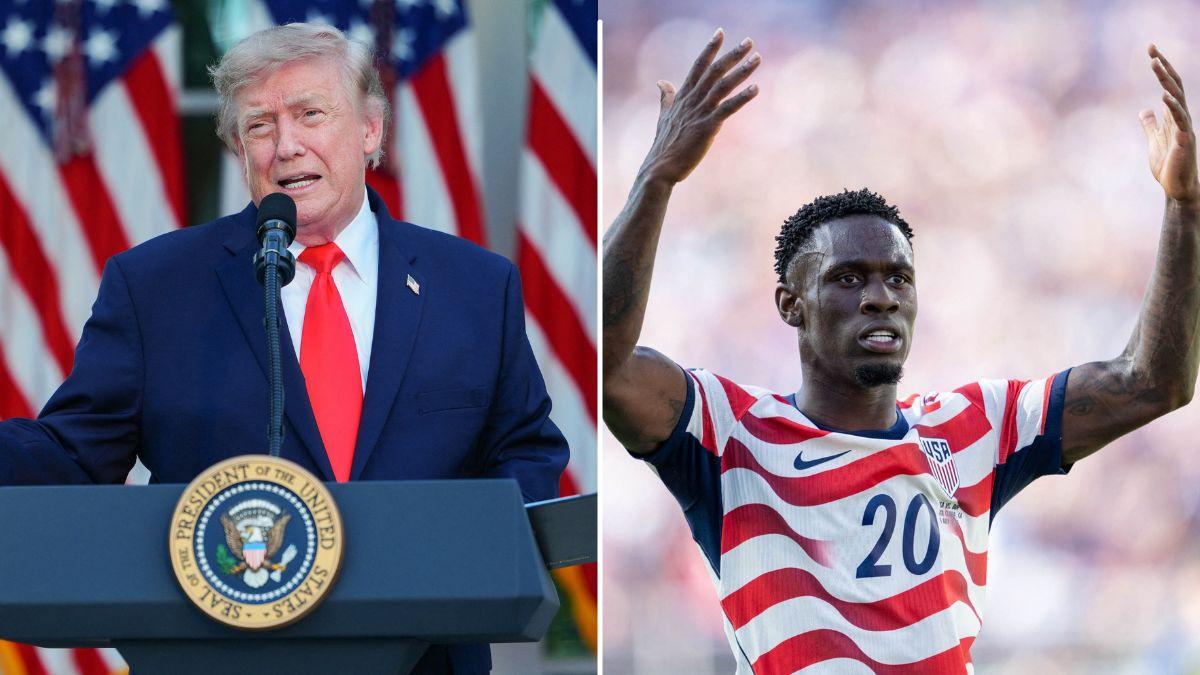 Image of Donald Trump welcomed FIFA’s decision to overturn Folarin Balogun’s one-match suspension.