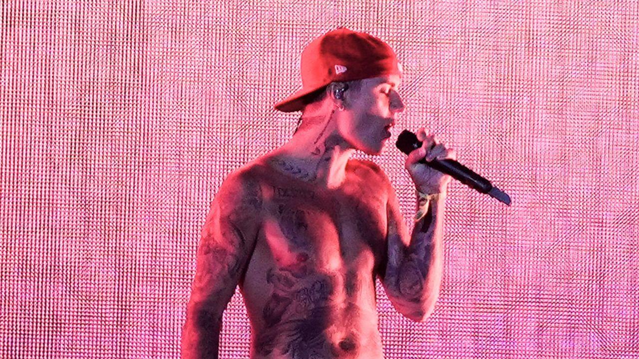 Image of Justin Bieber  performed several songs, including  'Speed Demon,' 'All I Can Take' and 'Yukon.'