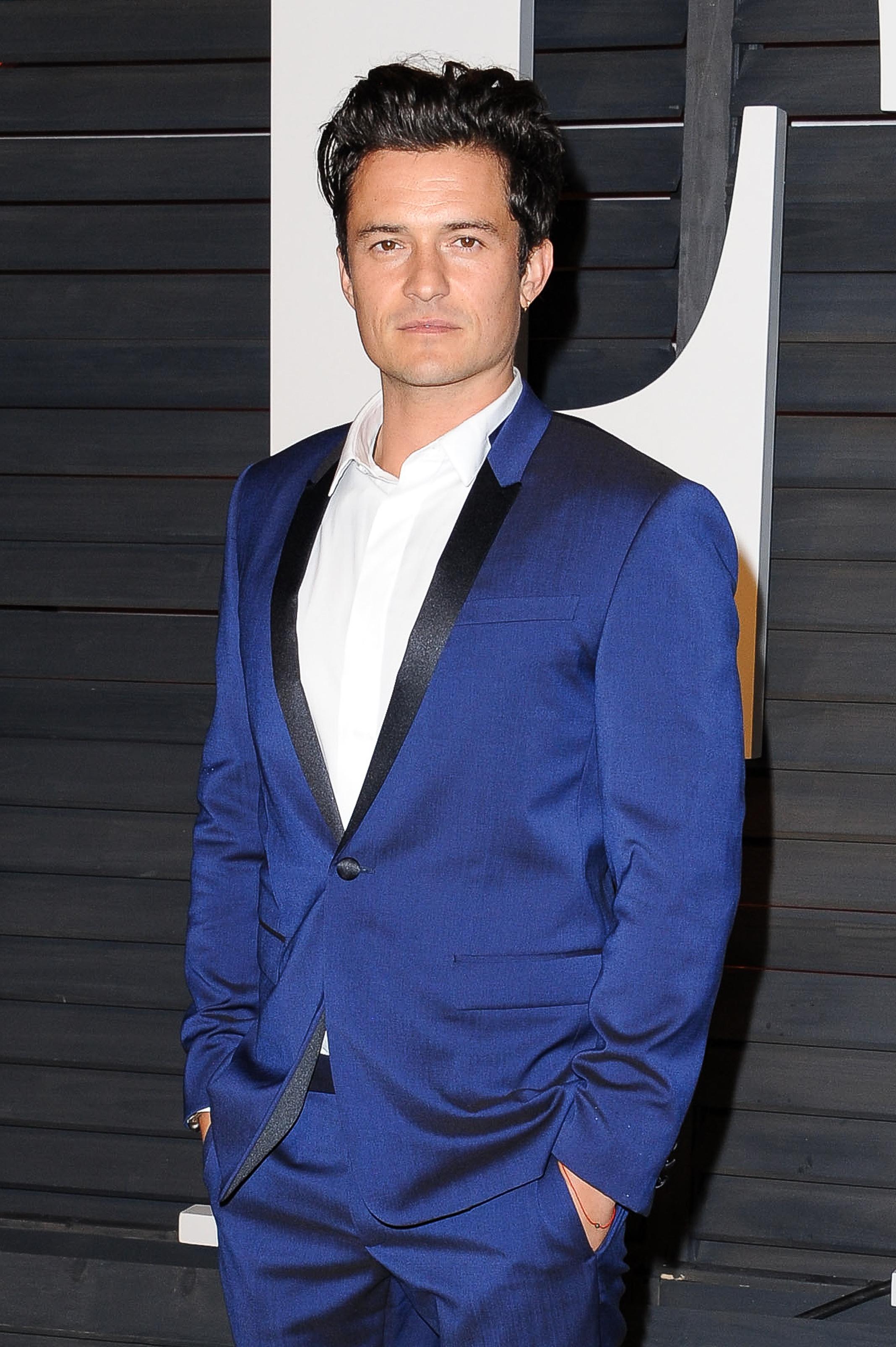 Orlando Bloom attends the 2015 Vanity Fair Oscar Party