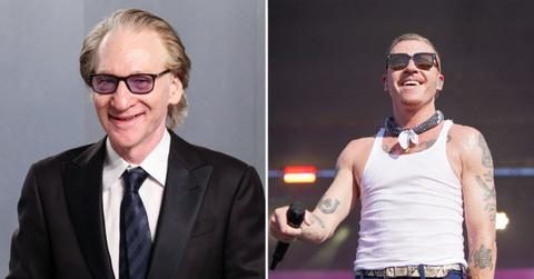 Split image of Bill Maher and Macklemore