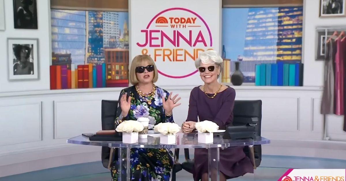Image of Savannah Guthrie dressed up as Miranda Priestly for Halloween.