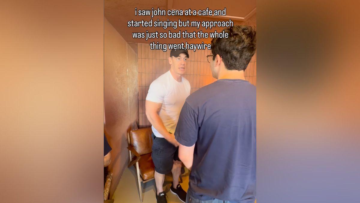 Photo of Before John Cena walked away from Harry Daniels, he told the TikTok star, 'I'm not buying what you're selling.'