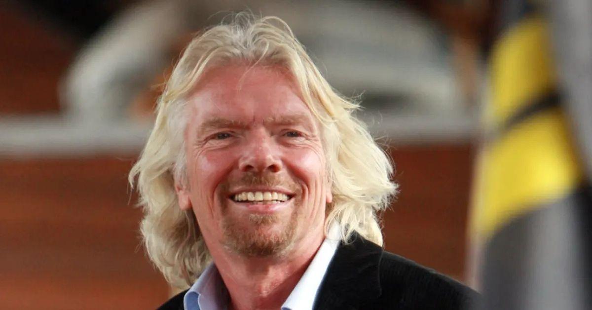 Photo of Richard Branson and Joan Templeman tied the knot in 1989.