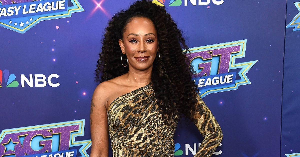 spice girls mel b flaunts ripped abs animal print bikini photo