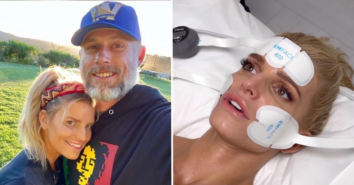 Jessica Simpson posts snap of husband Eric Johnson with underwear on his  head