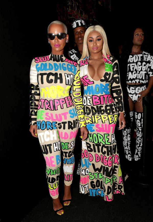 Blac chyna amber rose 2015 mtv vmas arrivals red carpet copy