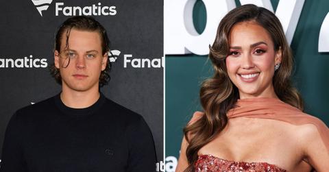 Composite photo of Joe Burrow and Jessica Alba.