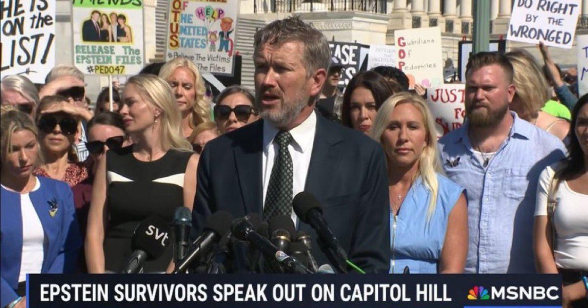 photo of Marjorie Taylor Greene showed support for Jeffrey Epstein's victims on Wednesday, September 3