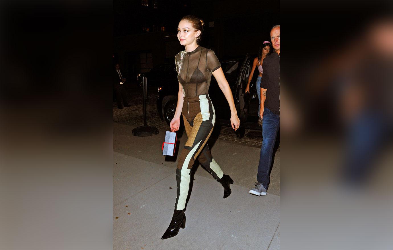 Bella Hadid - Arrives for Her Sister Gigi's Birthday Party in NYC