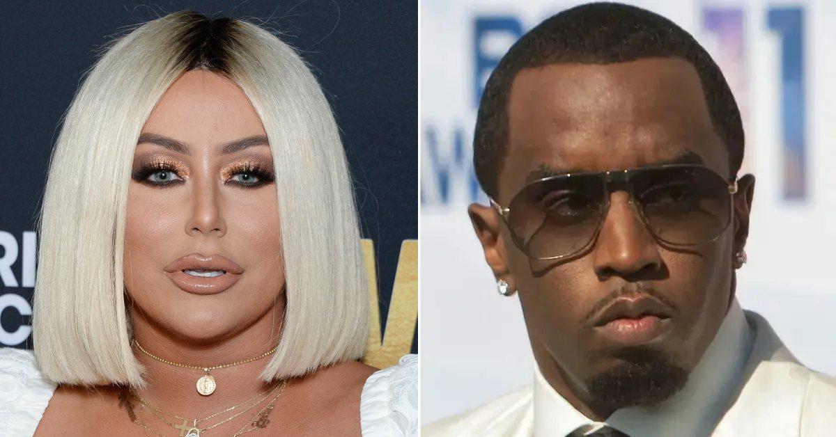 Composite photo of Aubrey O'Day and Sean 'Diddy' Combs.