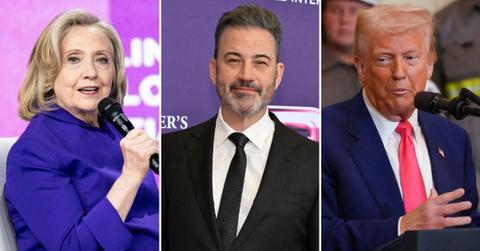 photo of Hillary Clinton, Jimmy Kimmel and Donald Trump