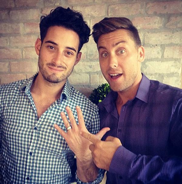 Lance bass engaged pic