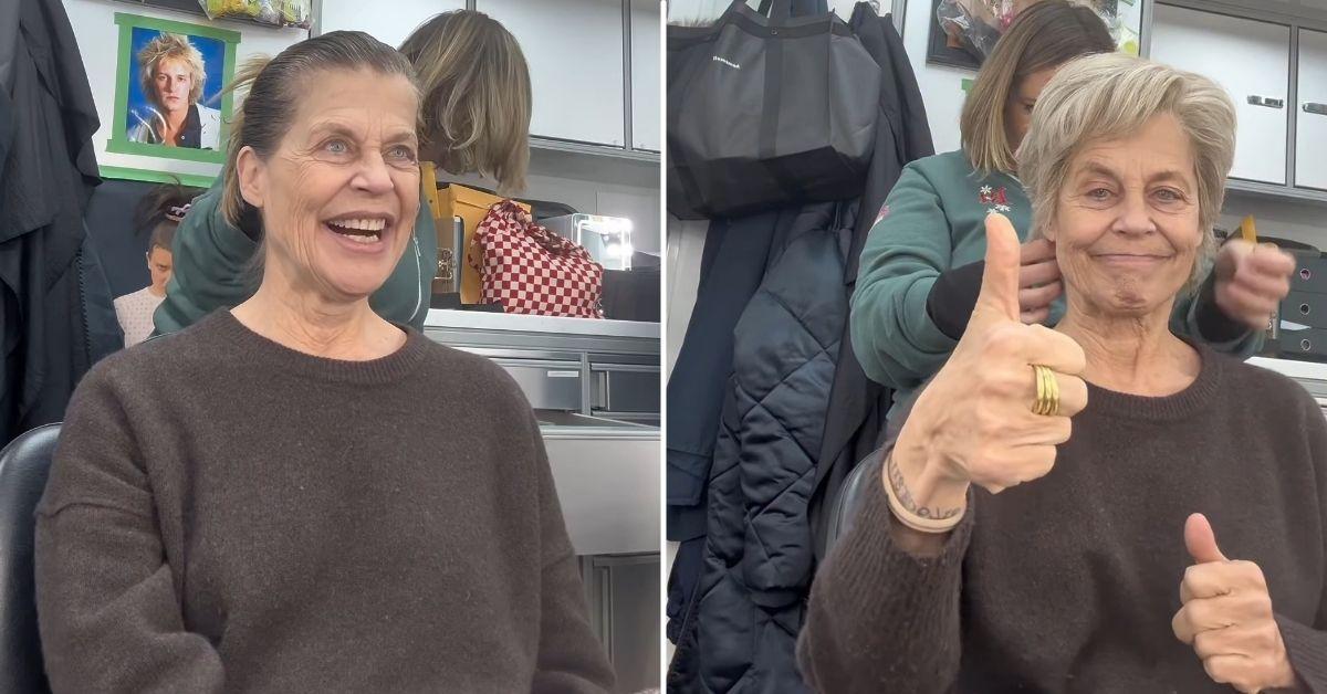 image of Linda Hamilton went makeup-less as she transformed into her 'Stranger Things' character, Dr. Kay.