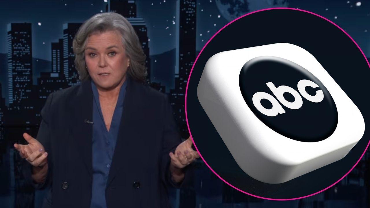 Composite photo of Rosie O'Donnell and the ABC logo.