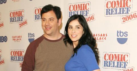 jimmy kimmel sarah silverman pokes fun bf