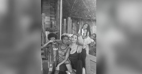 kim kardashian alone raising kids