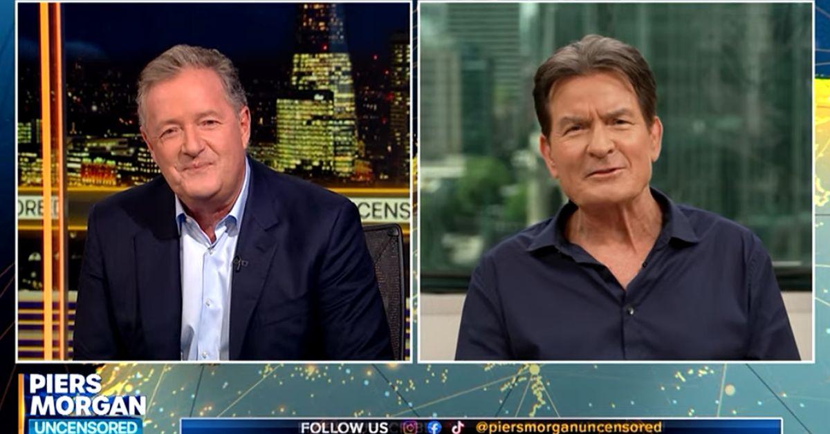image of Charlie Sheen told Piers Morgan he thinks Matthew Perry was struggling with sobriety before his death.