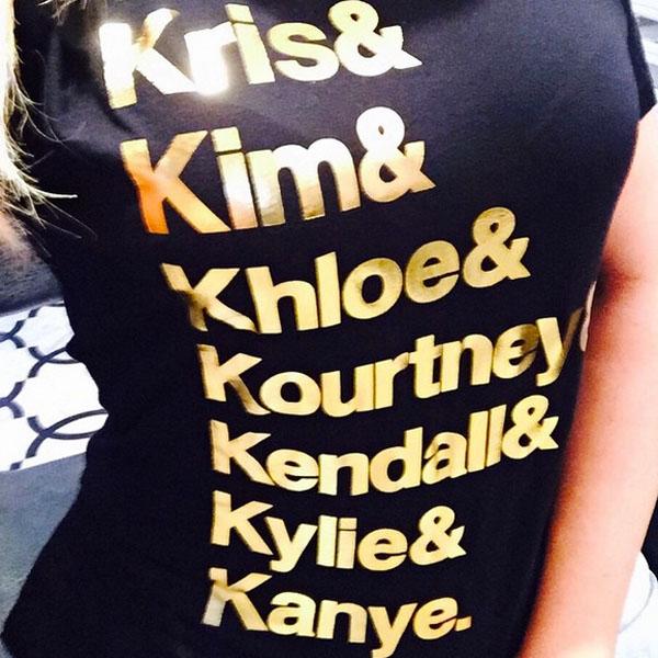 Khloe kardashian family shirt