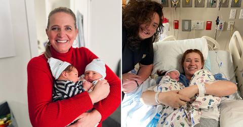 proud grandmother christine brown introduces mykeltis twin sons to the world pp