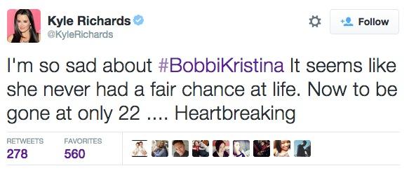 Bobbi kristina brown death celebrity reactions 20