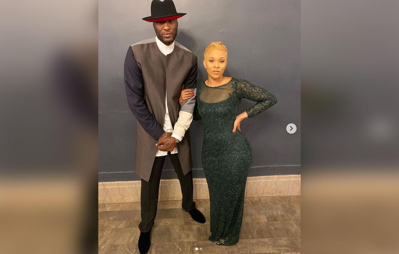 Lamar Odom And Sabrina Parr Dressed Up