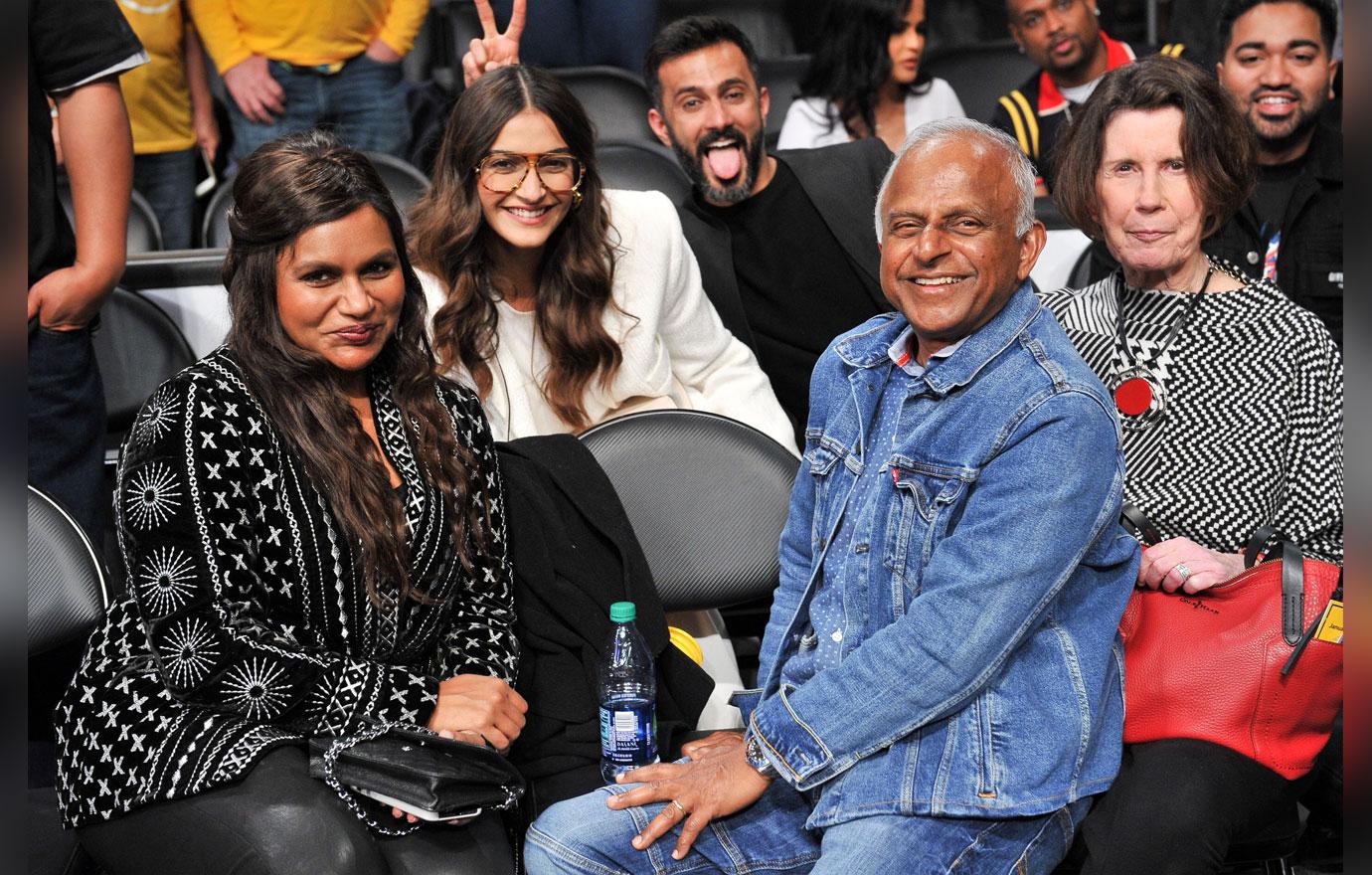 Celebrities At The Los Angeles Lakers Game