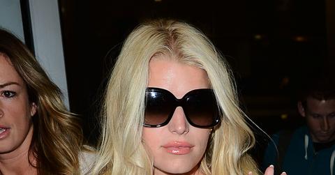 Jessica Simpson lands at LAX Airport