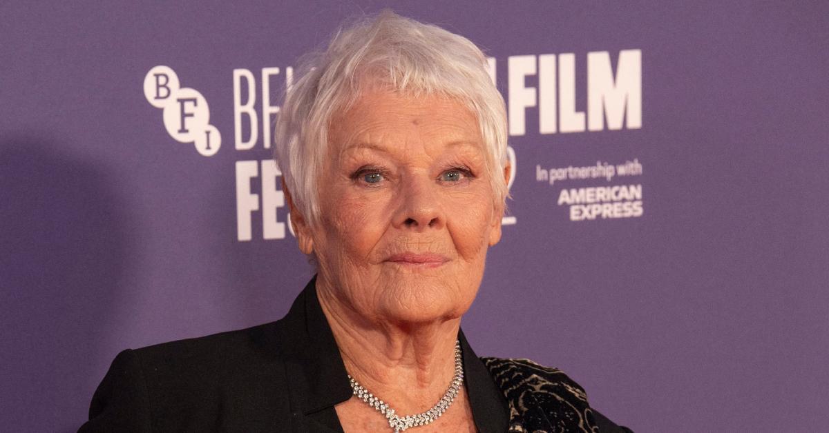 Image of Judi Dench is no longer able to see what happens when she's at the theatre.